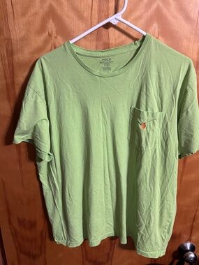 Polo by Ralph Lauren Lime Green Short Sleeve Pocket Tee
